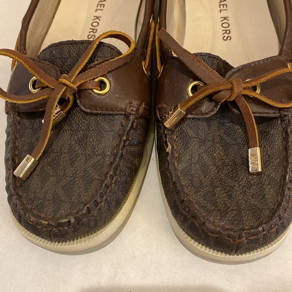 Michael Kors MK Blair slip on flat loafers Moccasins size 7 1/2 M. GUC - Picture 3 of 9
